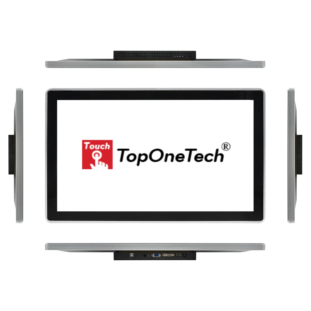  27 Inch LCD Open Frame PCAP Touchscreen Monitor Water-proof IP 65 - TopOneTech